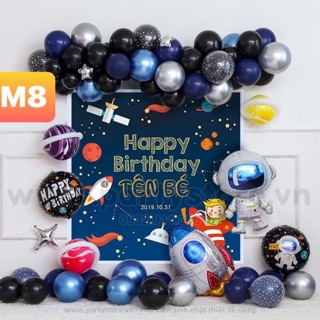 Set trang trí sinh Nhật phi hành gia