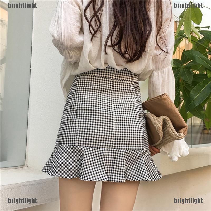 Chân Váy Chữ A Lưng Cao Thời Trang Hàn Quốc