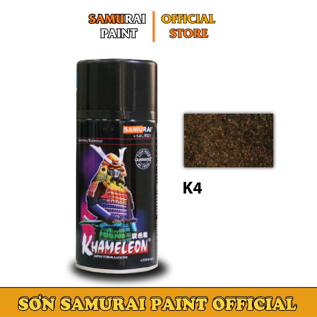 Chai Xịt Sơn Samurai K4/T808 Chính Hãng Màu 3D Khameleon