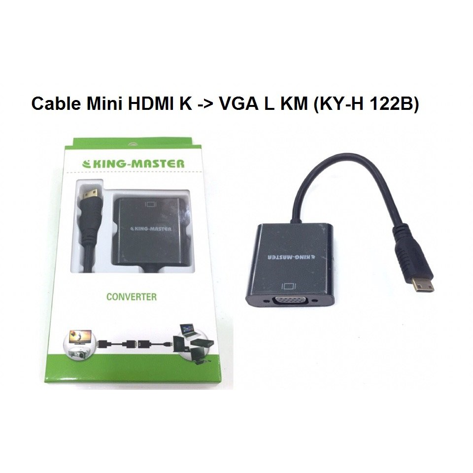 Cáp Chuyển Kingmaster MINI HDMI K ra VGA L KYH122B