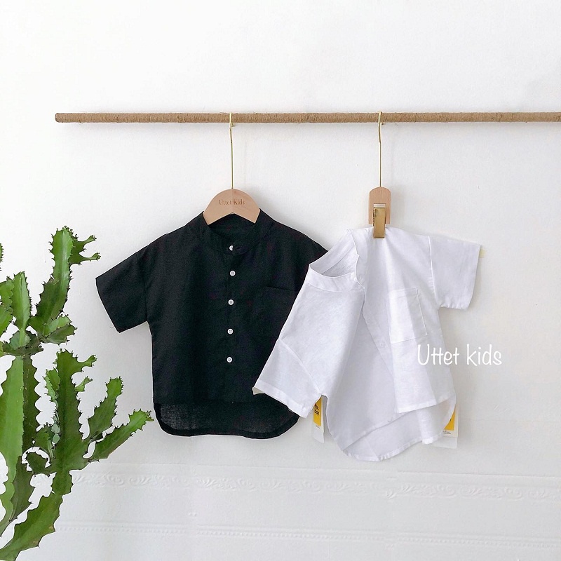 [Ảnh thật] THỜI TRANG TRẺ EM HÀN QUỐC - SƠ MI NGẮN TAY 001 PHÙ HỢP CHO BÉ TRAI