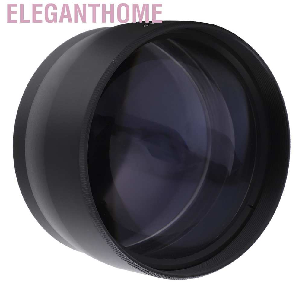 Eleganthome Universal 58mm 2X Telephoto Lens Teleconverter for Canon Nikon Sony Pentax Etc