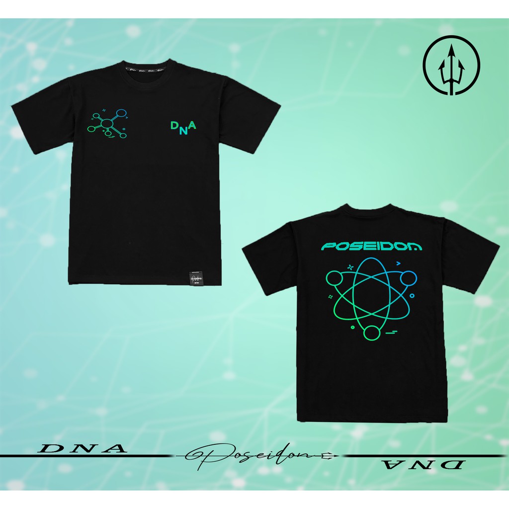 Áo Thun Tay Lỡ DNA Gradien - Poseidon.est2019