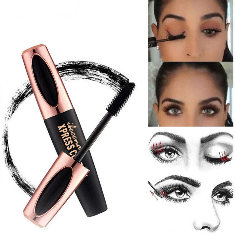 [Hàng mới về] Mascara sợi tơ 4D màu đen làm dài và cong mi 10MK chống thấm nước lâu trôi