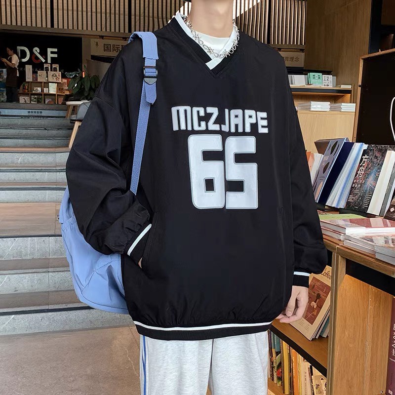 Áo sweater nỉ bông unisex in số 26 form rộng dài tay mặc cặp nam nữphù hợp phong cách hàn quốc