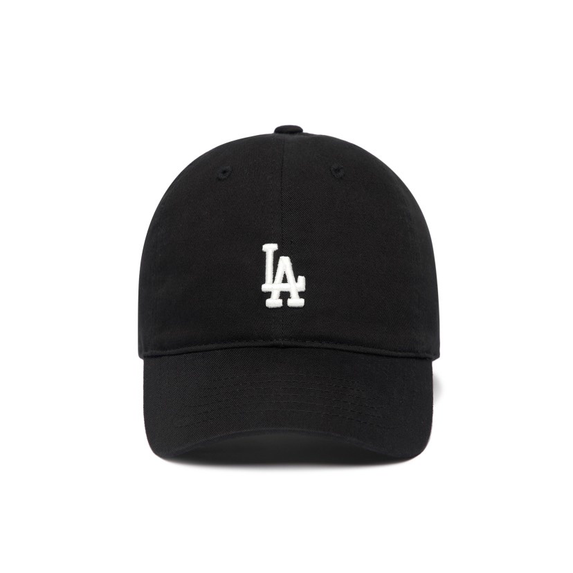 Mũ lưỡi trai MLB thêu chữ LA màu đen hàng xuất dư cao cấp phong cách Hàn Quốc
