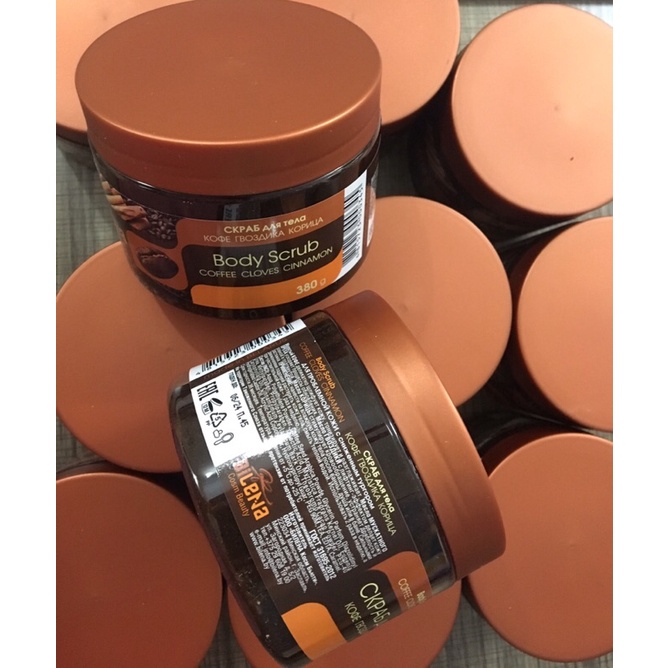 Tẩy tế bào chết toàn thân cà phê hương quế làm sạch da dưỡng da trắng mịn giúp body mềm mại, săn chắc 380g | BigBuy360 - bigbuy360.vn