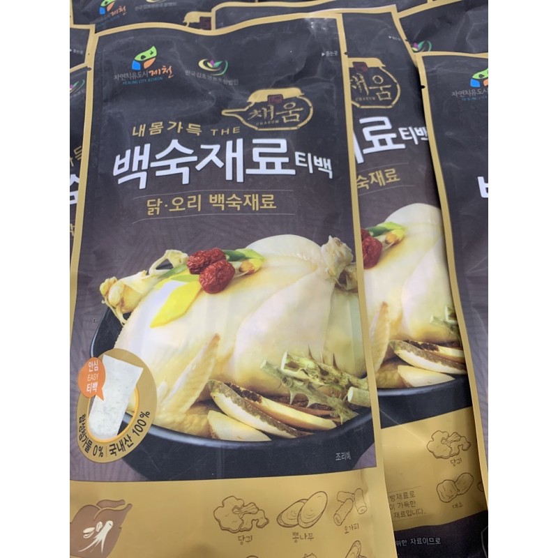 Nguyên liệu gà hầm sâm Hàn Quốc 100g