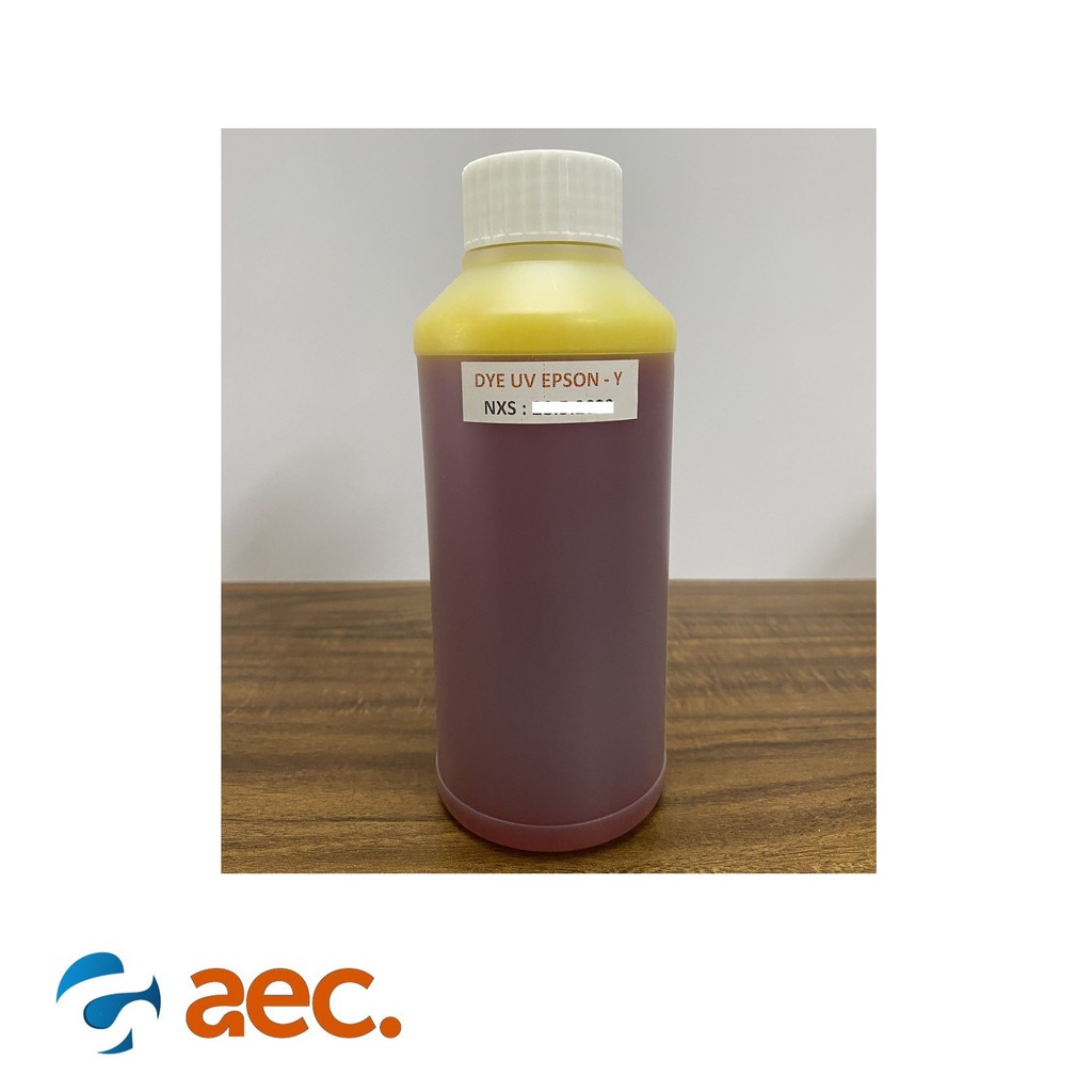 Mực Dye UV chống bay màu thương hiệu Mazano chai 500ml màu Y (vàng) dùng cho các máy in phun Epson