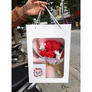 combo 50 túi giấy mặt kính trong
