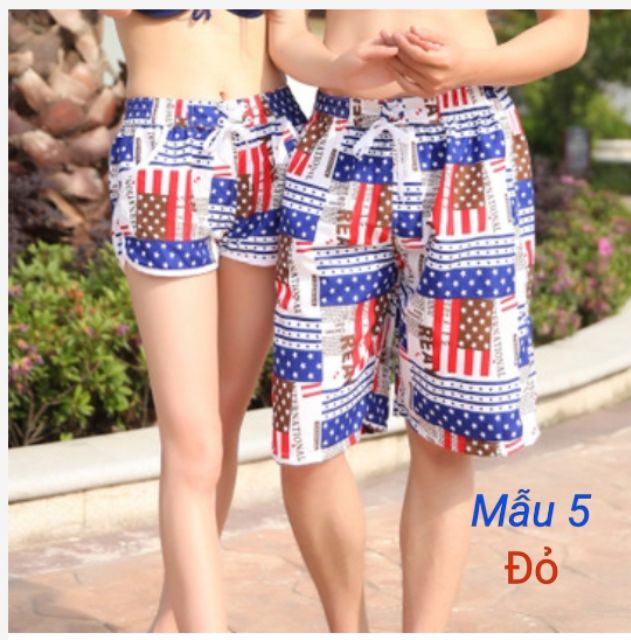 Quần đôi đi biển( sẵn size XL cho nam nữ mẫu xanh vằn cuối) | BigBuy360 - bigbuy360.vn
