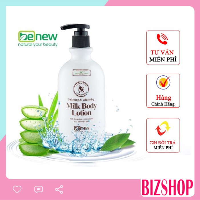 Sữa dưỡng thể trắng da cao cấp Benew Whitening Body Lotion nhập khẩu chính hãng Hàn Quốc 450ml