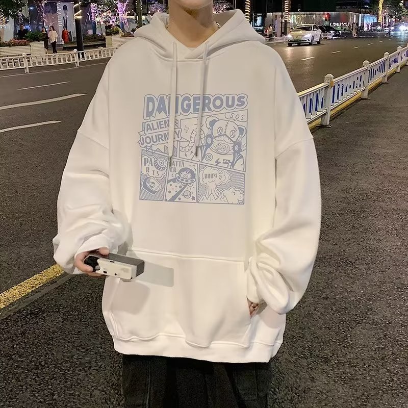 Áo hoodie In Chữ Thời Trang Hàn Quốc Chất Lượng Cao Size M-5XL Cho Nam