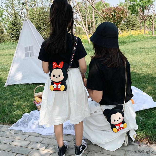Túi Xách Tay Hình Chuột Mickey / Minnie Đáng Yêu Cho Bé