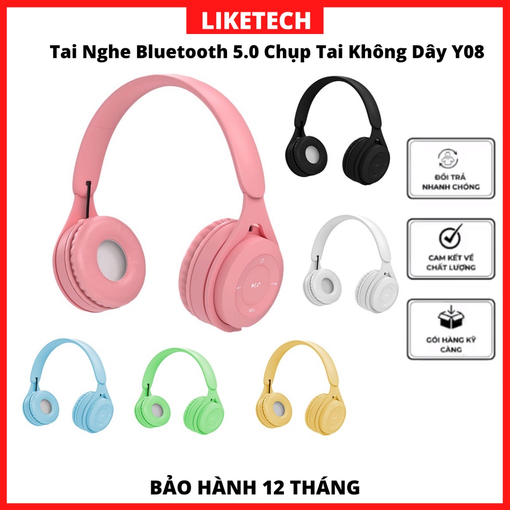 Tai Nghe Bluetooth Mẫu Mới 2023- Tai Nghe Chụp Tai Thời Trang Hàn Quốc Bảo Hành 12 Tháng