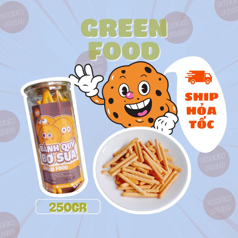 Bánh Qui Đũa Bơ Sữa 250gr Thơm Ngon, Chấm Với Sữa Bao Ngon