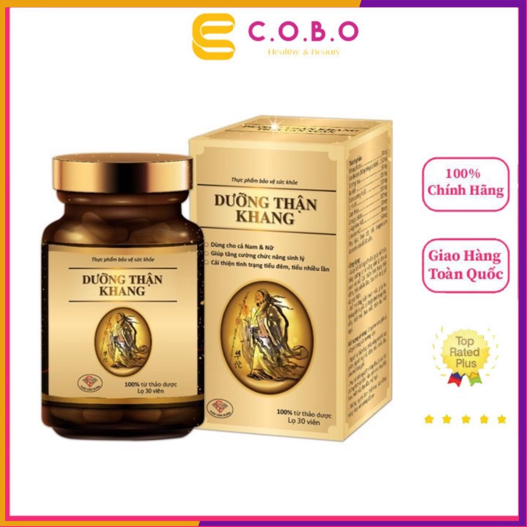 Viên Uống Bổ Sung Dưỡng Thận Khang Hỗ Trợ Sinh Lý, Làm Ấm Bàng Quang Hộp 30 Viên