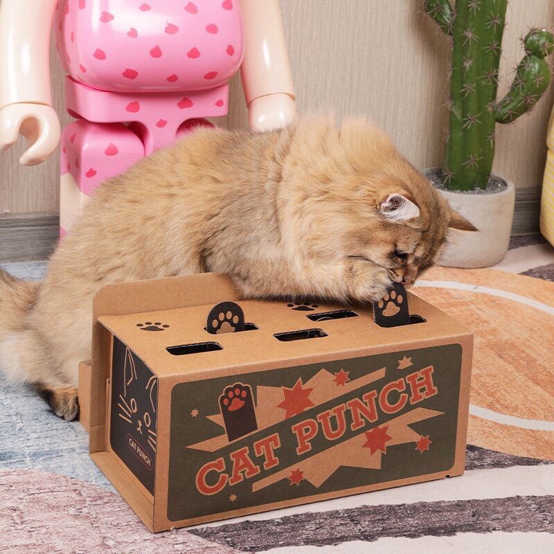 Đồ Chơi Tương Tác Chuột Hamster Carton Cho Mèo