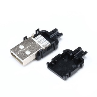 Cổng USB A Đực 4P + Vỏ