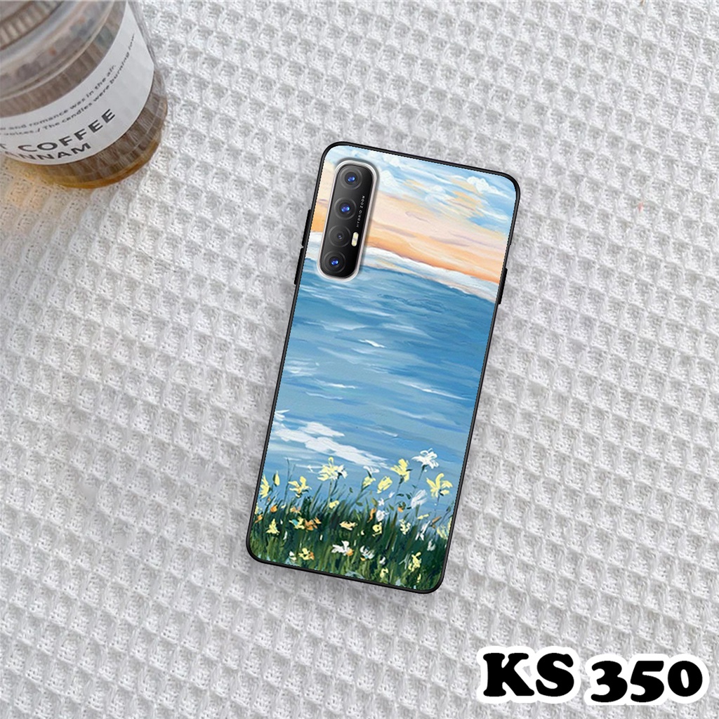 Ốp lưng Oppo Reno 3 - Oppo Reno 3 Pro - Ốp in hình Cánh đồng hoa - Chất liệu TPU siêu bền