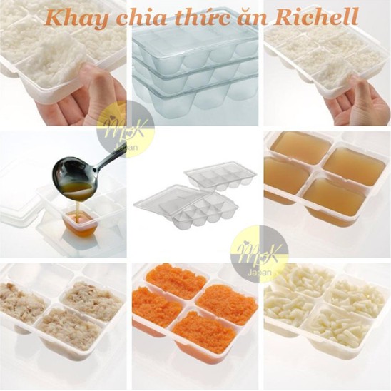 Set 2 khay trữ đông 15/25/50ml Richell