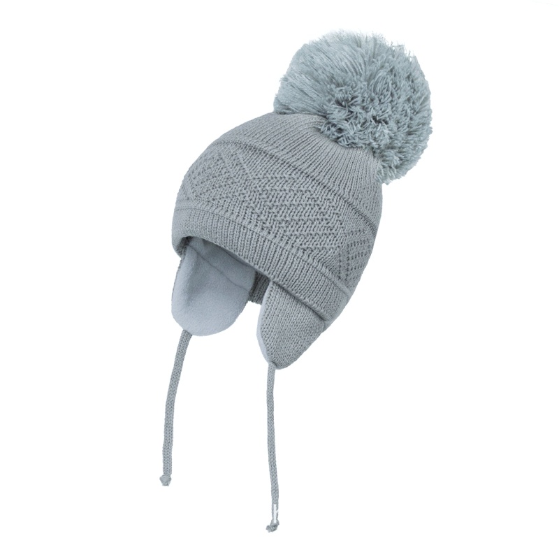 Mũ beanie Trùm Tai Giữ Ấm Màu Sắc Đơn Giản Cho Bé