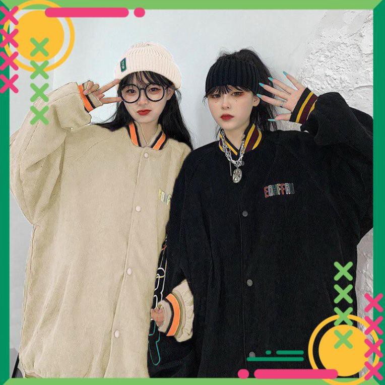 [Lên đồ là Sang] Áo Khoác Bomber Nhung Siêu Chất SORB Form Rộng Tặng Nón Nhung Thời Trang AS