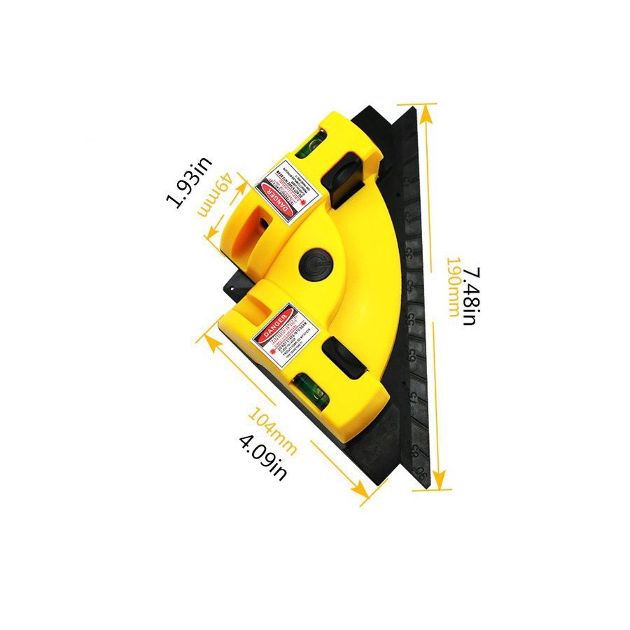 Thước đo góc laser đỏ 635nm dây câu cá chuyên dụng