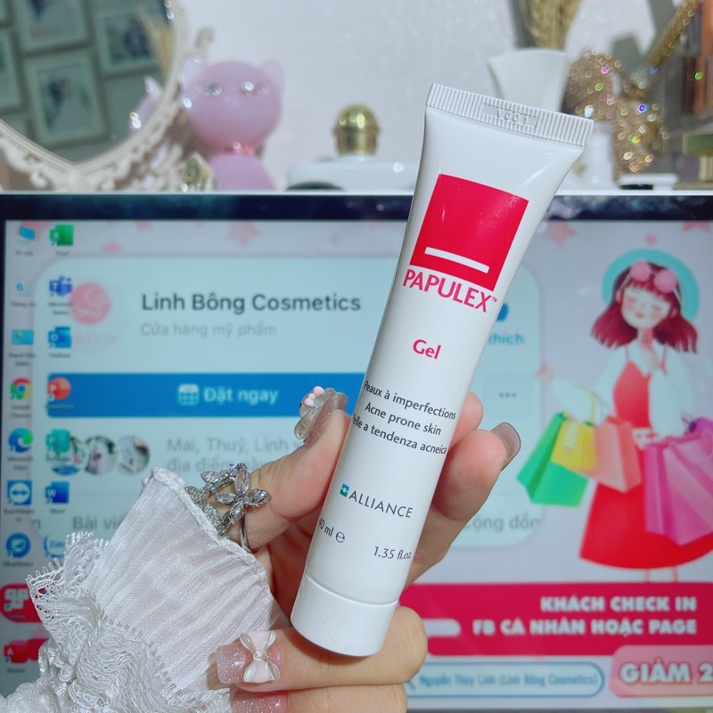 GEL CHẤM MỤN GIẢM SƯNG, ĐỎ PAPULEX 40ML