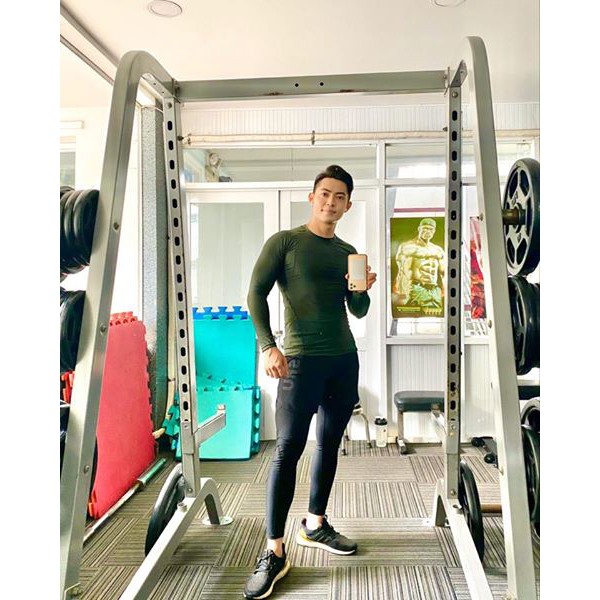 Áo giữ nhiệt nam tay dài Falic lót lông vải co giãn form ôm body mặc chơi thể thao tập gym work out chạy bộ mùa đông | BigBuy360 - bigbuy360.vn