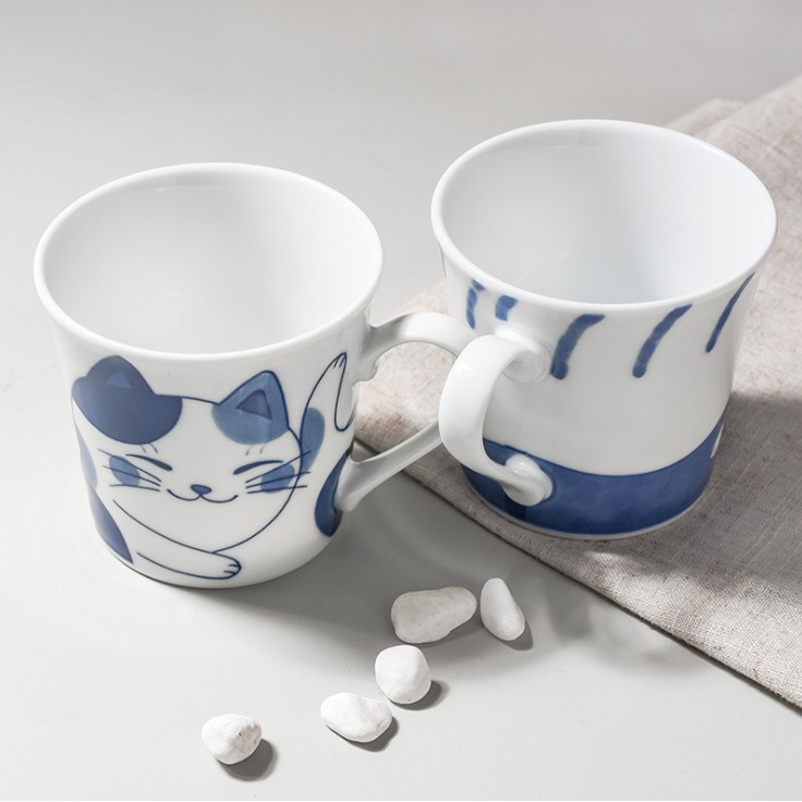 Ly Sứ Những Chú Mèo Sưởi Nắng Phong Cách Thiền Nhật Bản