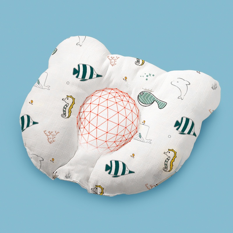 Gối nằm chống bẹp đầu cho bé Chiều cao 0cm