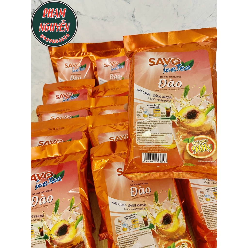 Trà Đào Hòa Tan SAVO