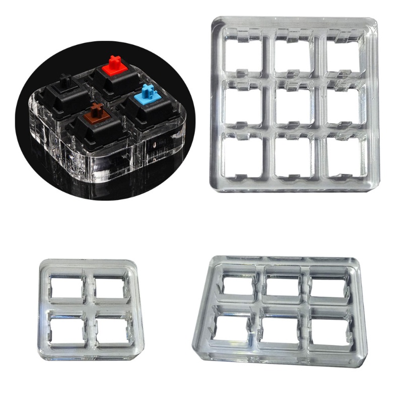 (Hàng Mới Về) Đế Acrylic Trong Suốt Kiểm Tra Công Tắc Cherry Mx