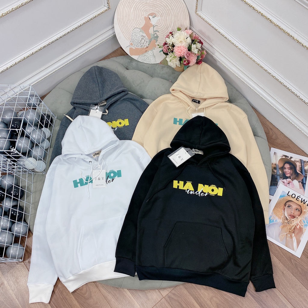 Áo hoodie HÀ NỘI UNDER Áo NỈ dài tay Nam Nữ Unisex - In Hình Local Brand Streetwear Oversize +Bộ đồ thể thao