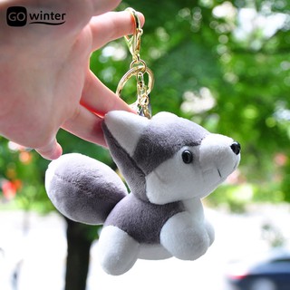 ✔Small Husky Dog Plush Doll Toy Keychain Keyring Bag Car