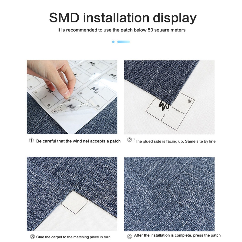 Thảm Ghép Hình Vuông 50x50cm Chống Trượt Đa Ứng Dụng