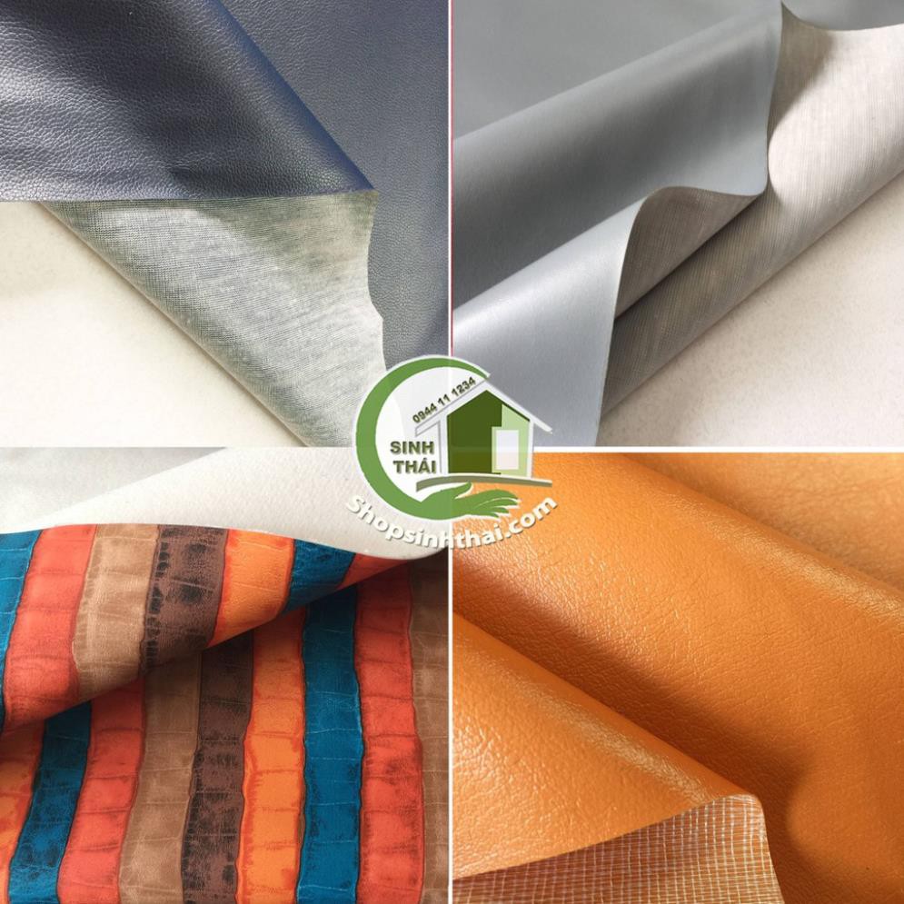 Vải da simili PVC - vải giả da may nệm ghế sofa, may túi ví, giày dép -  chọn màu