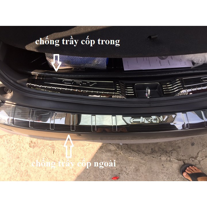 ỐP CHỐNG TRẦY CỐP TRONG  VÀ NGOÀI TITAN THEO XE HONDA CRV 2018 2019 2020 2021