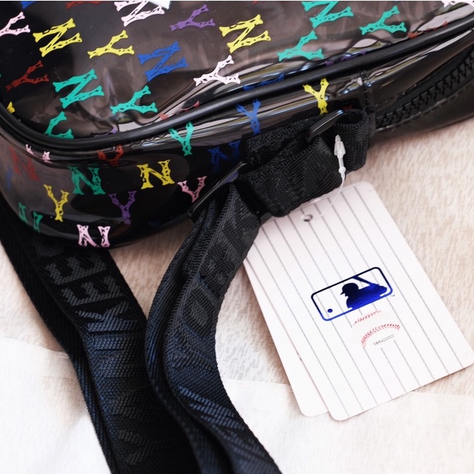 Túi đeo chéo logo MLB Monogram chất nhựa PVCvtrong suốt cao cấp logo nổi nhiều màu sắc, hot trend