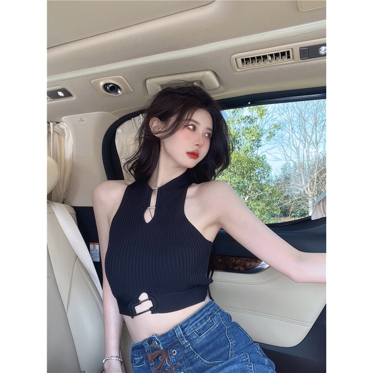 Áo Sweater Dệt Kim Thiết Kế Quyến Rũ Cho Nữ