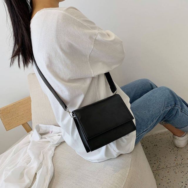 FREESHIP 99K Túi xách da nữ trơn đeo chéo form đơn giản - MA154 | BigBuy360 - bigbuy360.vn