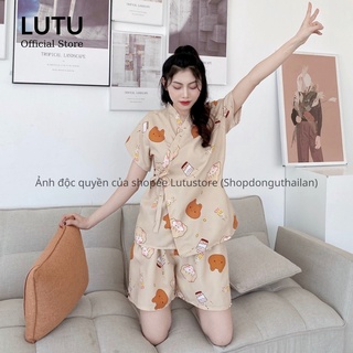 Bộ ngủ thái kimono tay ngắn quần đùi