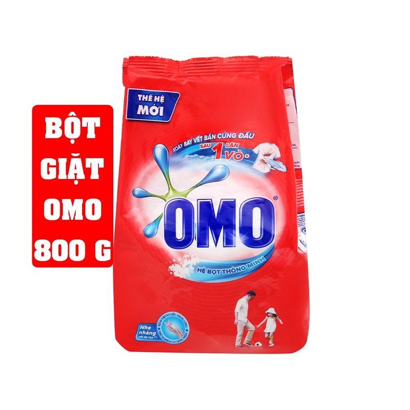 Bột giặt OMO 800G giặt tay nhiều bọt sạch nhanh - Sản phẩm chăm sóc áo quần  khác | VinMart.co