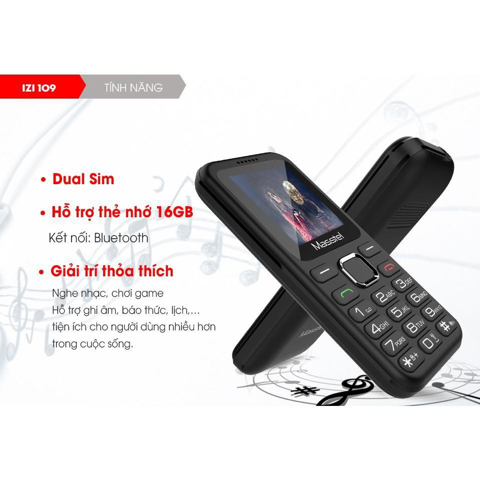 💗[FREESHIP]💗💗💗 [KM LỚN] Điện thoại di động Masstel iZi 109 - Hãng phân phối chính thức ☀️☀️☀️ GIÁ RẺ | BigBuy360 - bigbuy360.vn