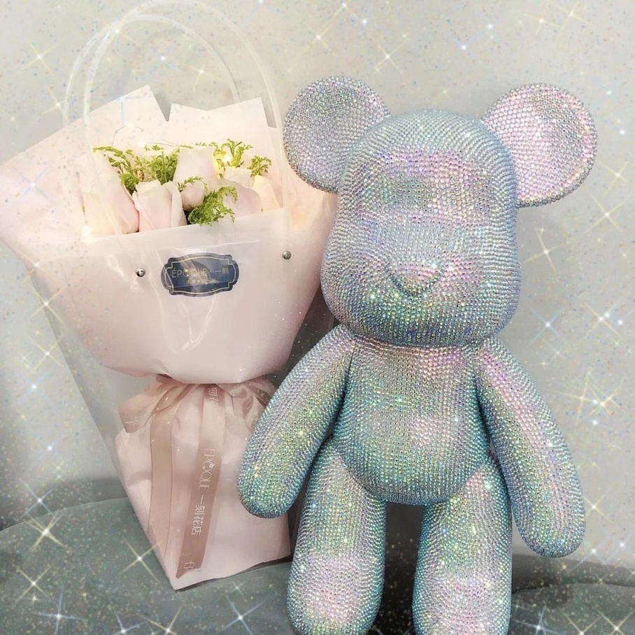 ▶Còn hàng▶ Tự làm Sticker Kim cương Bạo lực Gấu Trang trí Quà tặng Đồ chơi Thủ công Bearbrick