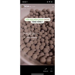 KẸO MẦM CACAO GIẢM CÂN TĂNG VÒNG 1