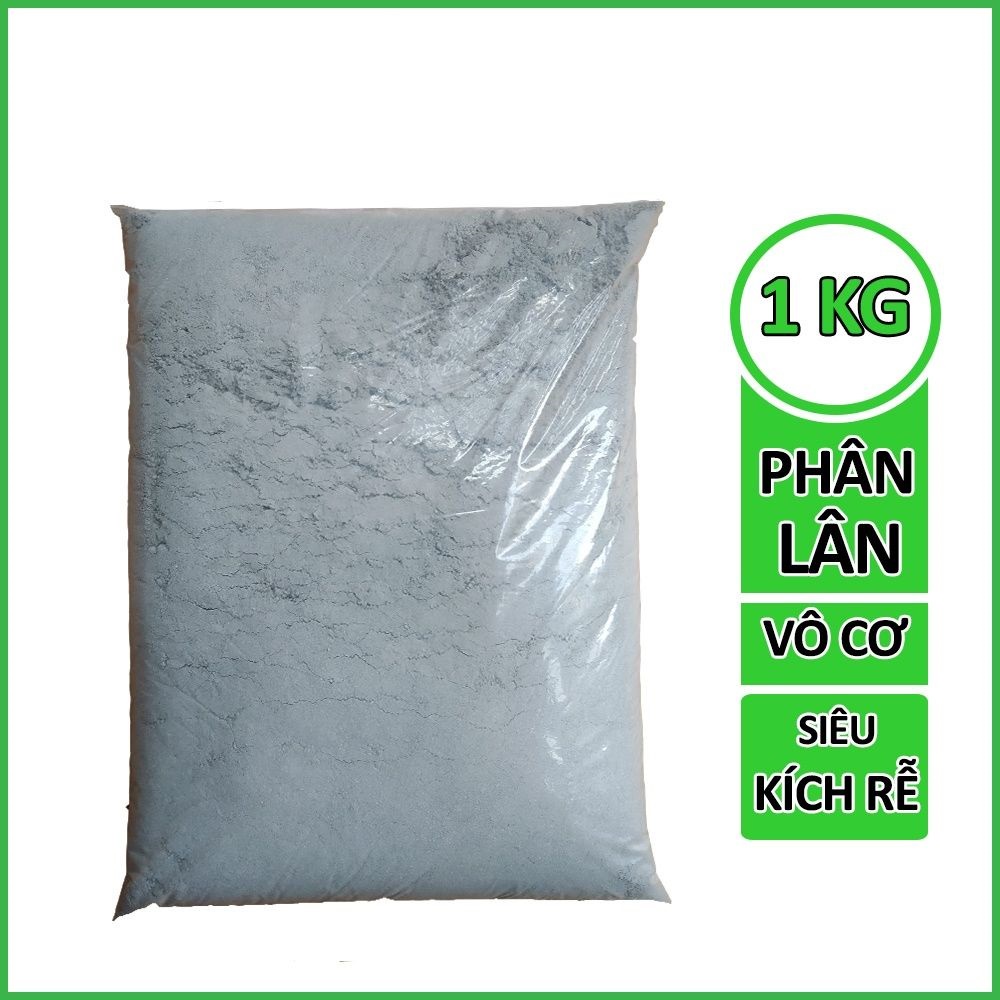 Phân lân 1kg dạng bột dùng ủ phân, bón gốc hạ phèn shopVTNN