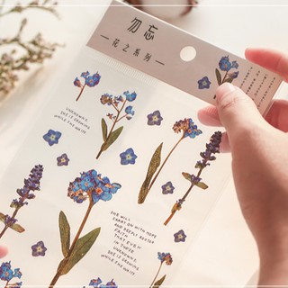 SET STICKER HOA KHÔ (DRIED FLOWERS) TRANG TRÍ SỔ BULLET JOURNAL