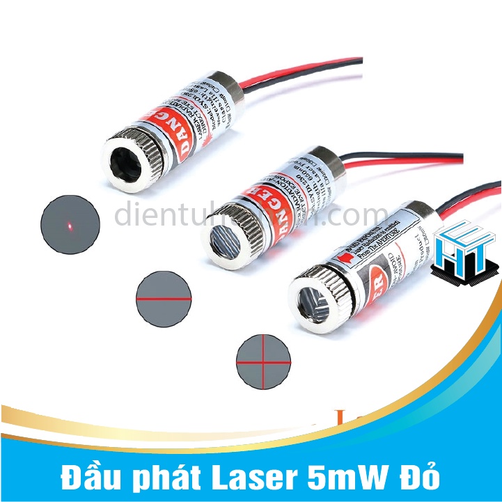 Đầu phát Laser 5mW _ Đỏ Đầu Phát Laser 3-5V 5mW